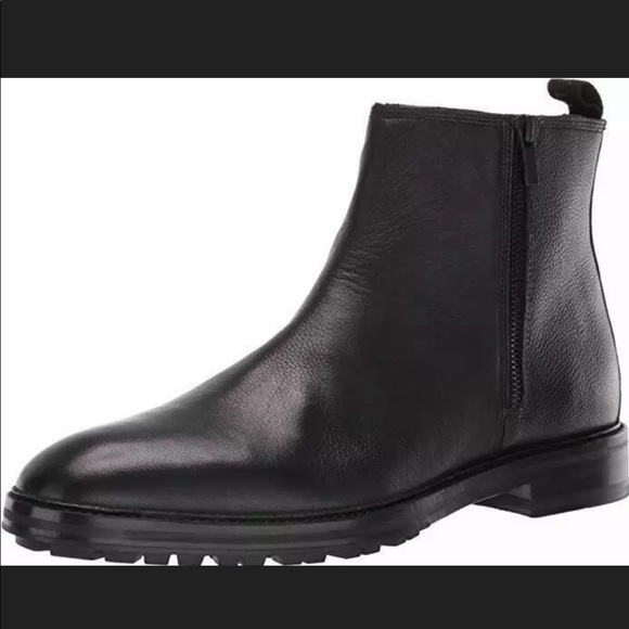 Hugo Boss Bohemian Leather Zip up Chelsea Boots - Picture 2 of 8